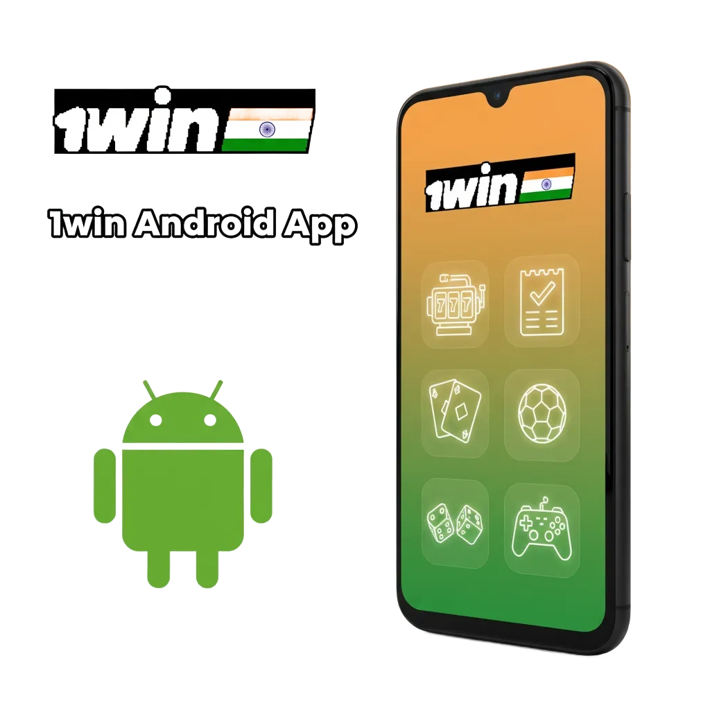 1win Android app on smartphone, free download in India for mobile betting and casino, quick install guide.