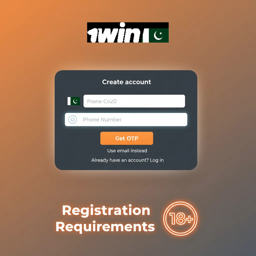 Registration requirements for 1win Pakistan: KYC verification, 18+, one account, valid ID, address proof, own payment methods