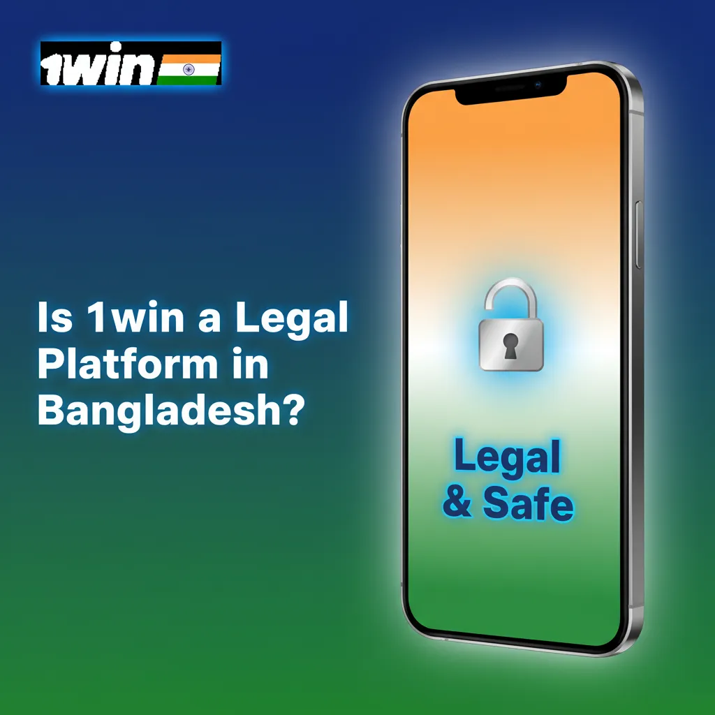 Banner: Is 1win legal in Bangladesh? Notes restrictions, Curaçao license, privacy policy, and responsible gaming tools.