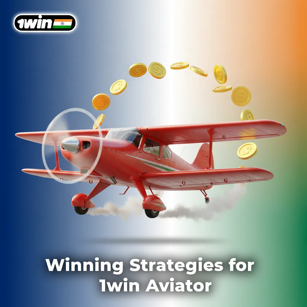 Guide titled 'Winning Strategies for 1win Aviator' with tips: start small, 1.3x–2x cash-outs, hedge, auto tools, limits.