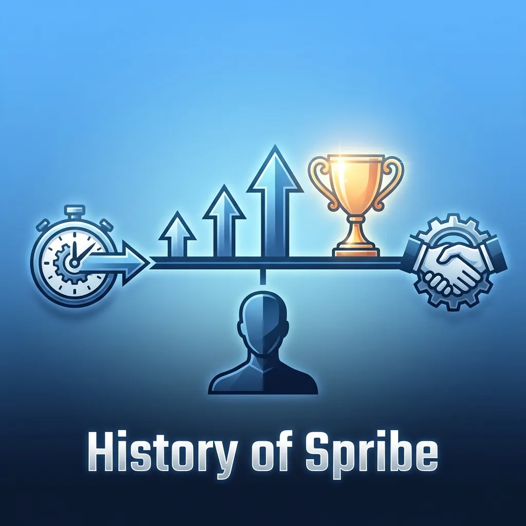 Timeline of Spribe's founding in 2018, launch of Aviator in 2019, and expansion into global gaming markets with certifications